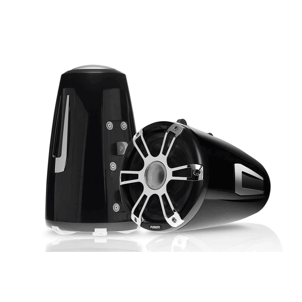 Fusion SG-FT88SPC .8" 330 Watt Wake Tower LED Marine Hoparlörü-Krom resmi