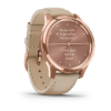 vivomove Luxe 18K Rose Gold PVD Kum Rengi - İtalyan Deri Kayışlı resmi