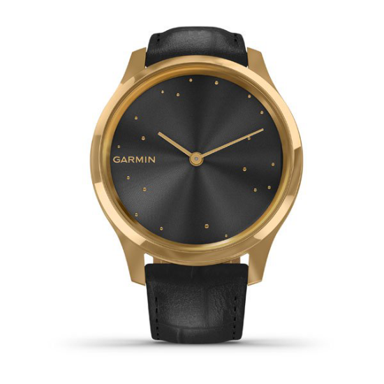 Garmin Türkiye | Garmin vivomove Luxe 24K Gold PVD Siyah - İtalyan