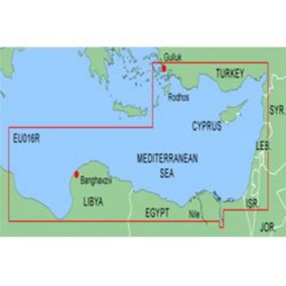 Bluechart MEU016R Harita Data Kartı - Doğu Akdeniz resmi