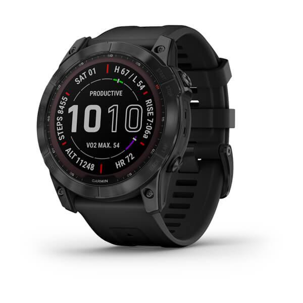 fenix 7X Sapphire Solar - Siyah DLC Titanyum resmi