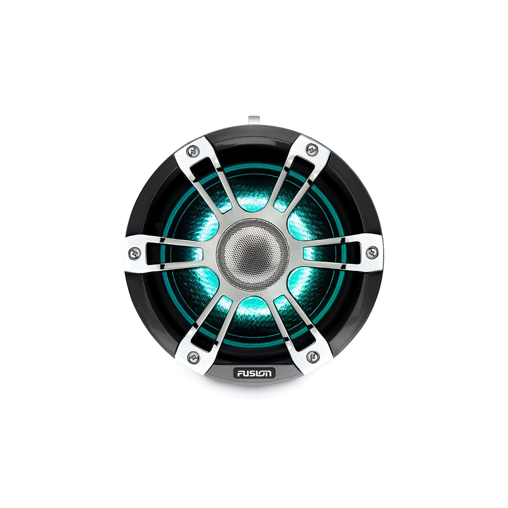 Fusion Signature Series 3 Marine Wake Tower Hoparlör - 8.8" 330 Watt Sports Chrome Marine Wake Tower Hoparlör (Çift) CRGBW resmi