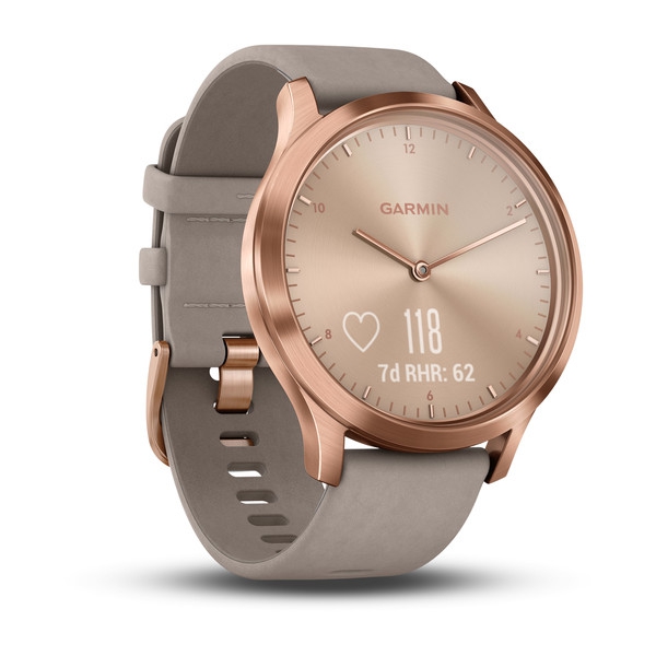 vivomove HR Rose Gold - Gri Süet Kayışlı resmi