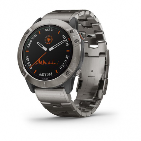 fenix 6x Pro Solar Titanyum resmi