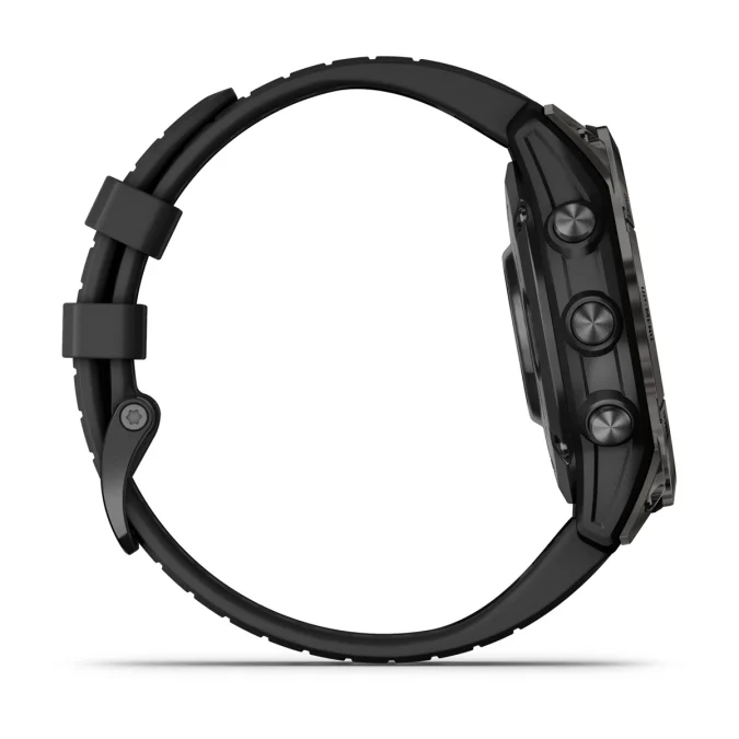 fenix 7 Pro Sapphire Solar Edition - Karbon Gri DLC Titanyum,  Siyah Kayışlı resmi