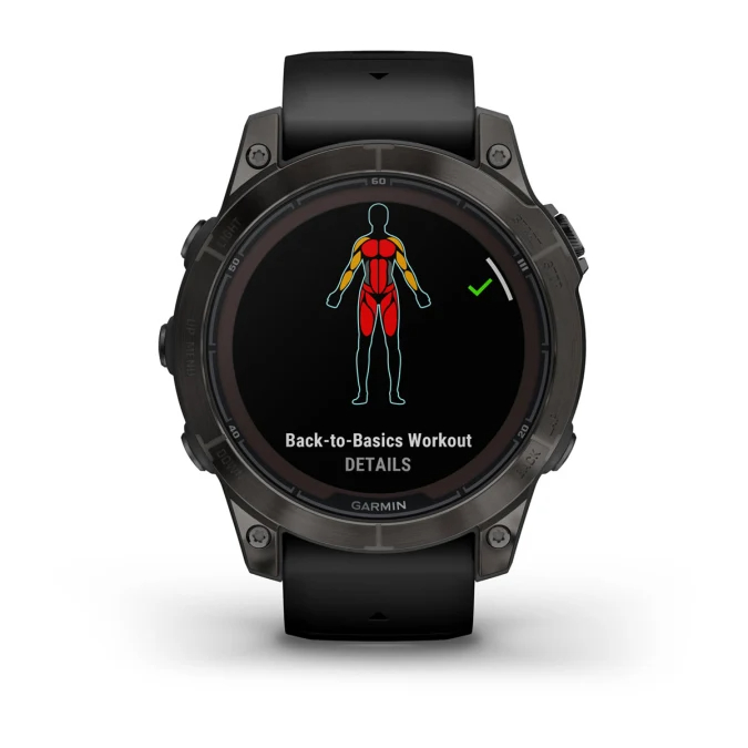 fenix 7 Pro Sapphire Solar Edition - Karbon Gri DLC Titanyum,  Siyah Kayışlı resmi