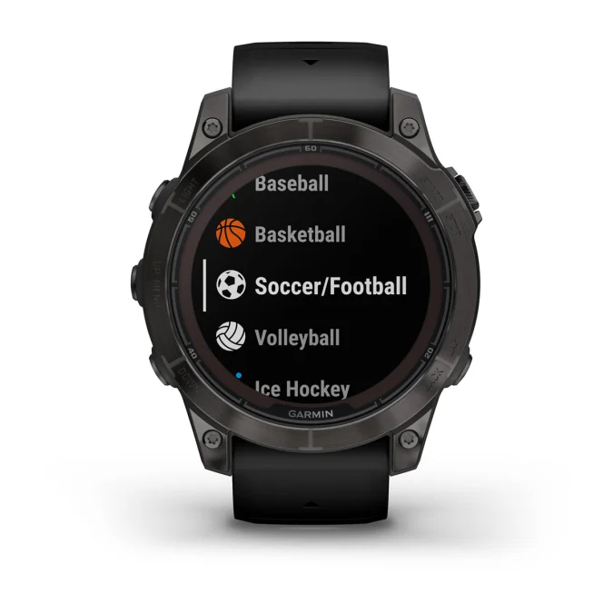 fenix 7 Pro Sapphire Solar Edition - Karbon Gri DLC Titanyum,  Siyah Kayışlı resmi