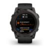 fenix 7X Pro Sapphire Solar Edition - Karbon Gri DLC Titanyum,  Siyah Kayışlı resmi