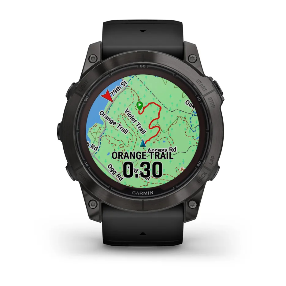 fenix 7X Pro Sapphire Solar Edition - Karbon Gri DLC Titanyum,  Siyah Kayışlı resmi