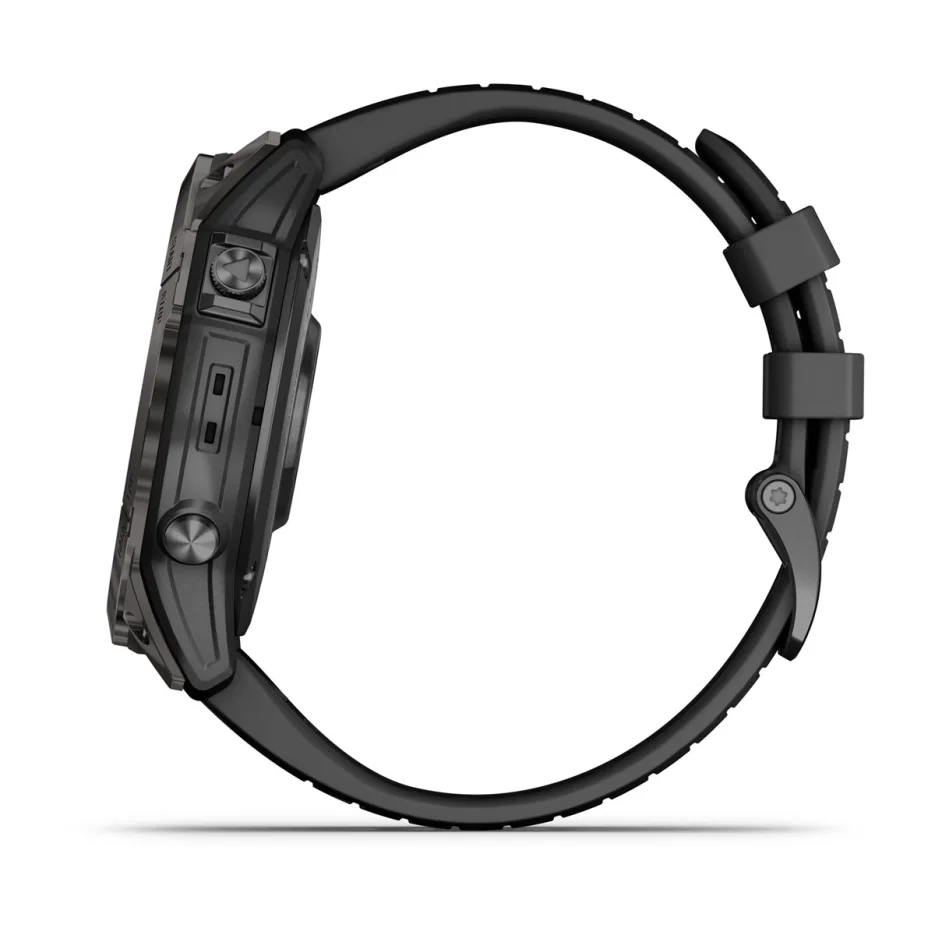 fenix 7X Pro Sapphire Solar Edition - Karbon Gri DLC Titanyum,  Siyah Kayışlı resmi