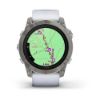 epix Pro (Gen 2) – Sapphire Edition | 51 mm - Titanyum, Beyaz kayışlı resmi