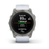 epix Pro (Gen 2) – Sapphire Edition | 51 mm - Titanyum, Beyaz kayışlı resmi