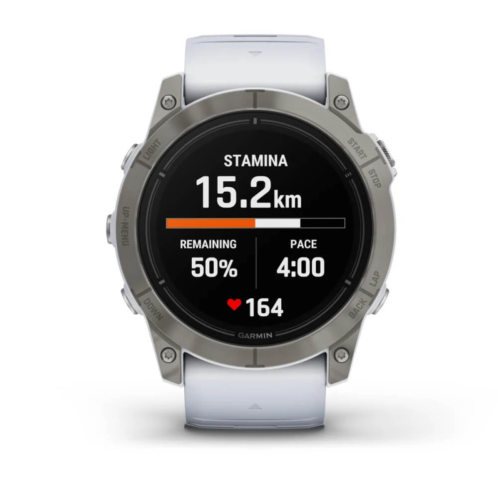 epix Pro (Gen 2) – Sapphire Edition | 51 mm - Titanyum, Beyaz kayışlı resmi