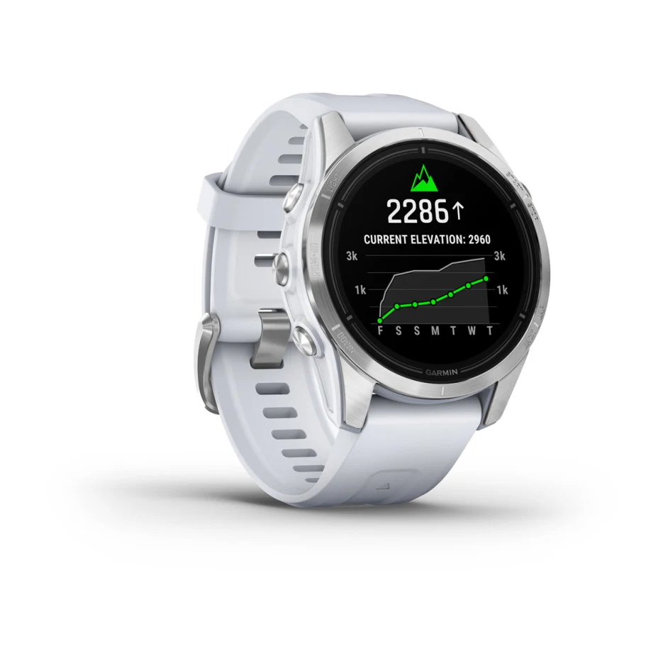 epix Pro (Gen 2) – Standard Edition | 42 mm - Gümüş, Beyaz kayışlı resmi