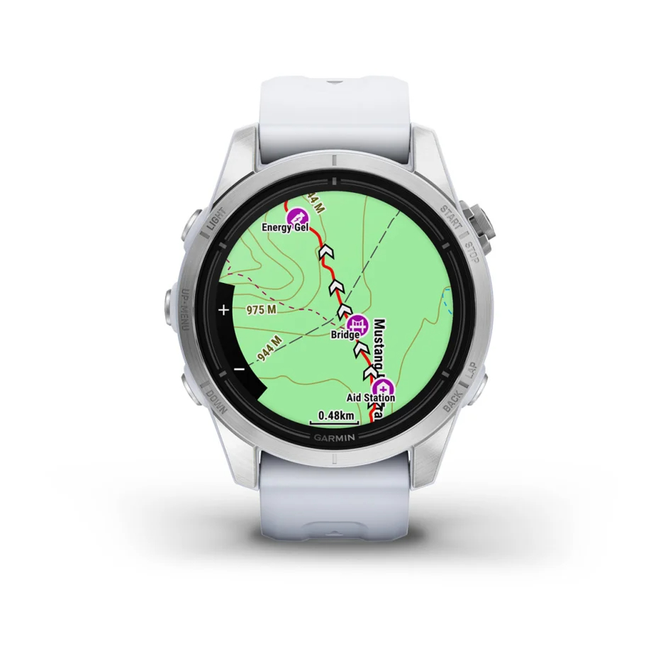 epix Pro (Gen 2) – Standard Edition | 42 mm - Gümüş, Beyaz kayışlı resmi