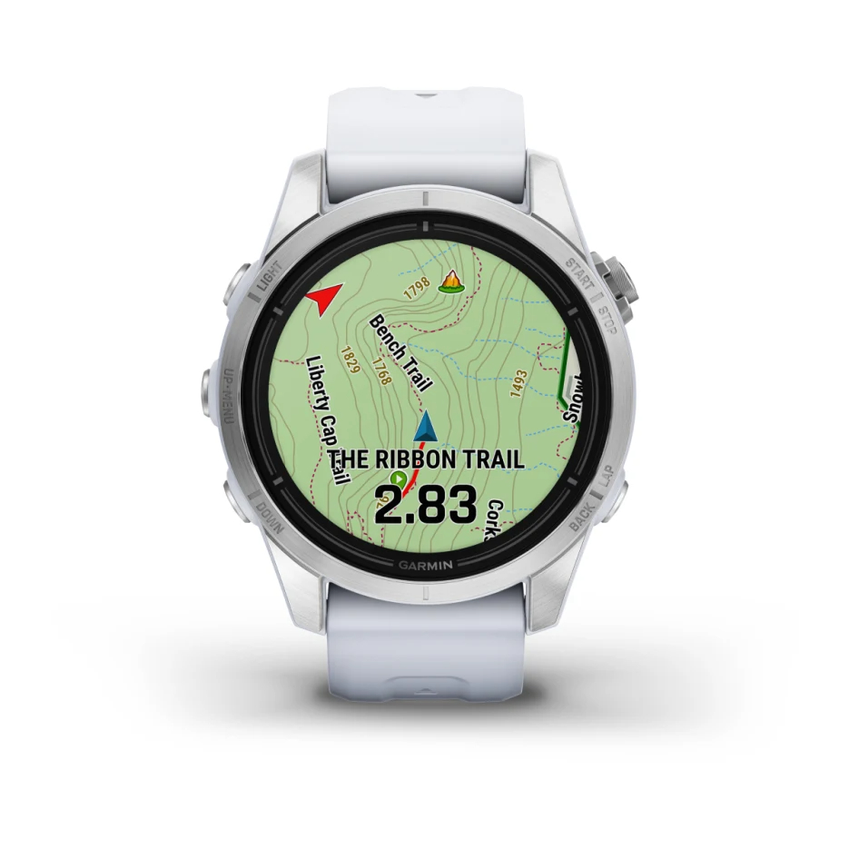 epix Pro (Gen 2) – Standard Edition | 42 mm - Gümüş, Beyaz kayışlı resmi