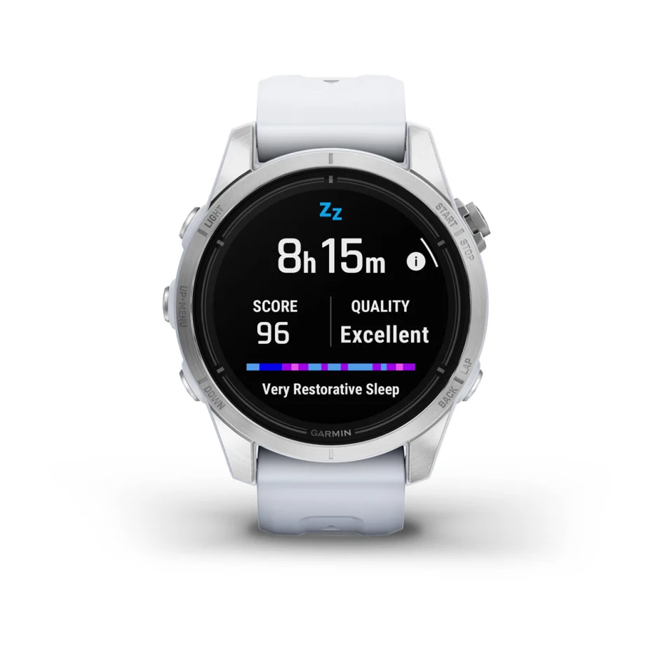 epix Pro (Gen 2) – Standard Edition | 42 mm - Gümüş, Beyaz kayışlı resmi