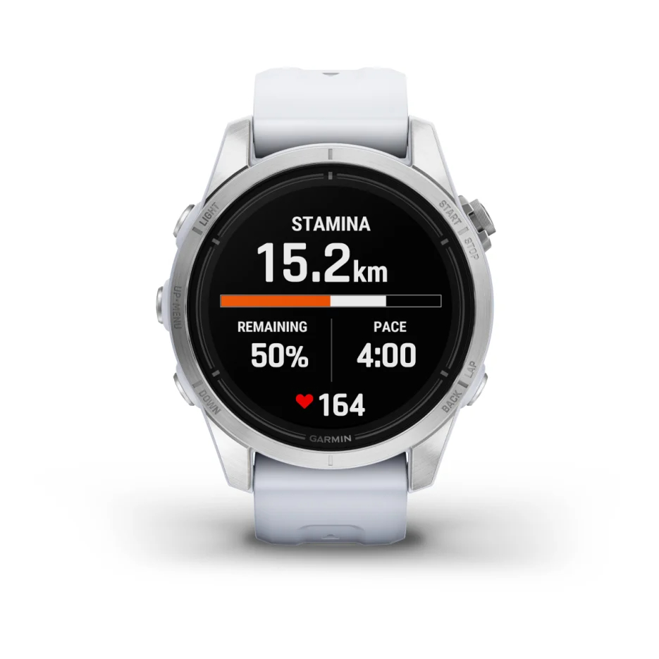 epix Pro (Gen 2) – Standard Edition | 42 mm - Gümüş, Beyaz kayışlı resmi
