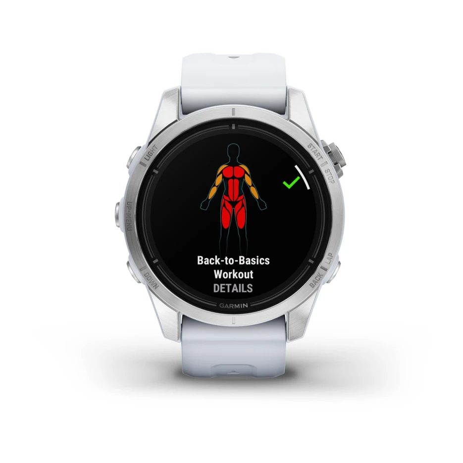 epix Pro (Gen 2) – Standard Edition | 42 mm - Gümüş, Beyaz kayışlı resmi