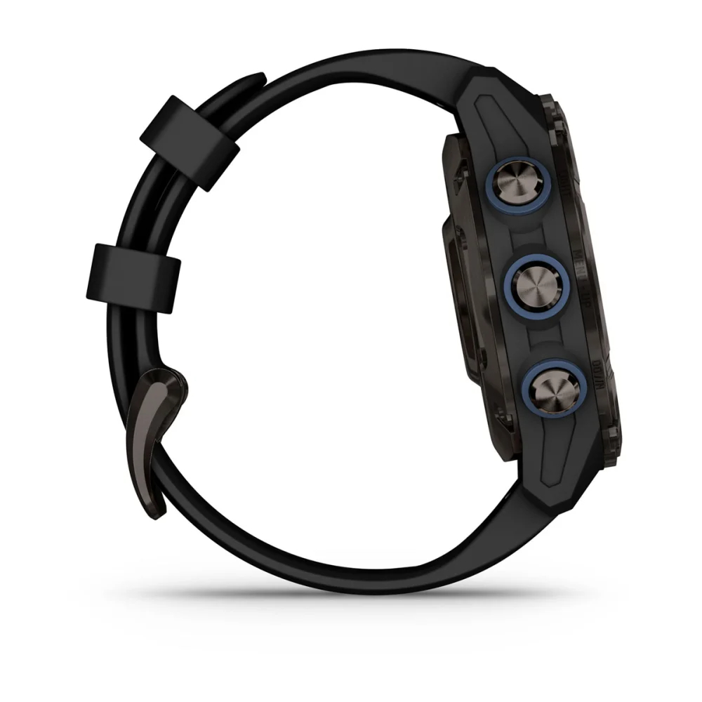 Descent Mk3i – 43 mm - Karbon Gri DLC Titanyum, Siyah Silikon Kayışlı resmi