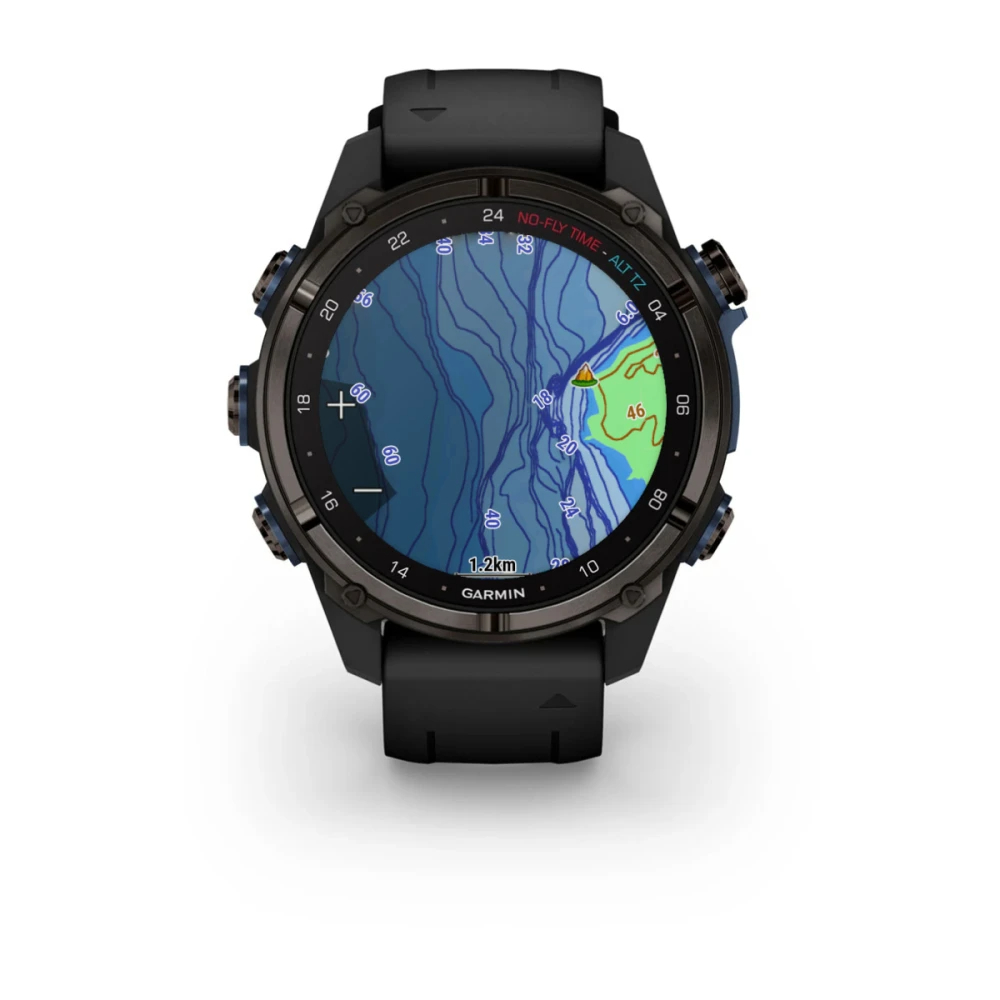 Descent Mk3i – 43 mm - Karbon Gri DLC Titanyum, Siyah Silikon Kayışlı resmi