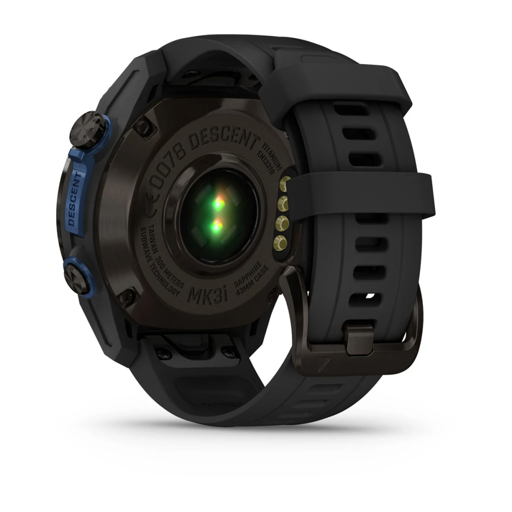 Descent Mk3i – 43 mm - Karbon Gri DLC Titanyum, Siyah Silikon Kayışlı resmi