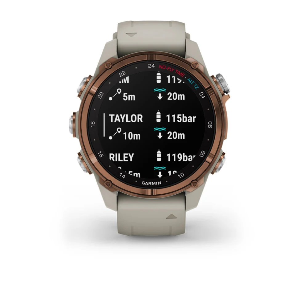 Descent Mk3i – 43 mm - Bronz PVD Titanyum, French Gri Silikon Kayışlı resmi