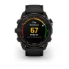 Descent Mk3i – 51 mm - Karbon Gri DLC Titanyum, Siyah Silikon Kayışlı resmi