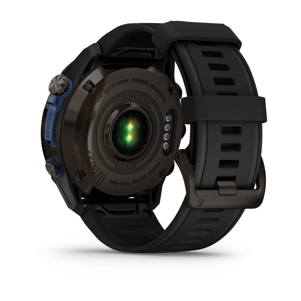 Descent Mk3i – 51 mm - Karbon Gri DLC Titanyum, Siyah Silikon Kayışlı resmi