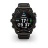Descent Mk3i – 51 mm - Karbon Gri DLC Titanyum, DLC Titanyum Kayışlı ve Descent T2 Transceiver resmi