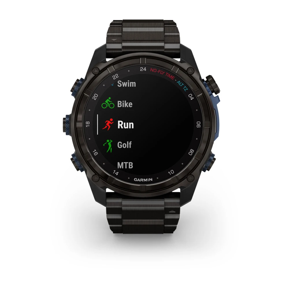 Descent Mk3i – 51 mm - Karbon Gri DLC Titanyum, DLC Titanyum Kayışlı ve Descent T2 Transceiver resmi