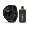 Descent Mk3i – 51 mm - Karbon Gri DLC Titanyum, DLC Titanyum Kayışlı ve Descent T2 Transceiver resmi