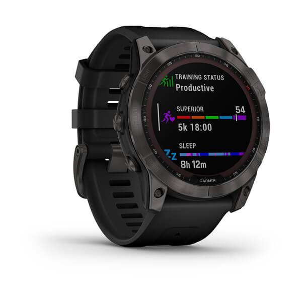 fenix 7X Sapphire Solar | Lily 2  Krem Altın,  Taba Deri Kayışlı | Bundle resmi