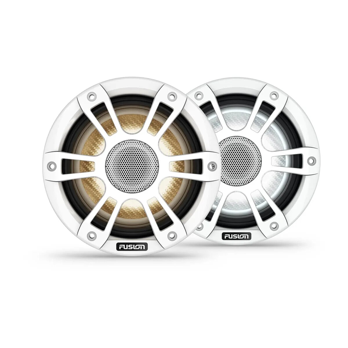 Fusion Signature Series 3i Marine Coaxial Hoparlör - 6.5" 230 watt CRGBW Coaxial Sports White Marine Hoparlör(Çift) resmi