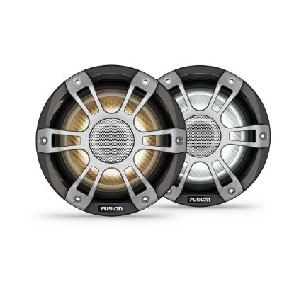 Fusion Signature Series 3i Marine Coaxial Hoparlör - 6.5" 230 watt CRGBW Coaxial Sports Gray Marine Hoparlör(Çift) resmi