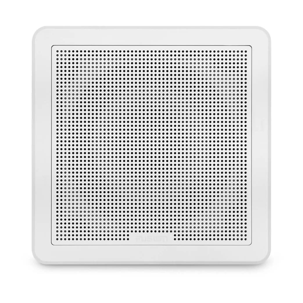 Fusion FM Series Marine Hoparlör - 6.5" 120 Watt Square White Flush Mount Marine Hoparlör (Çift) resmi