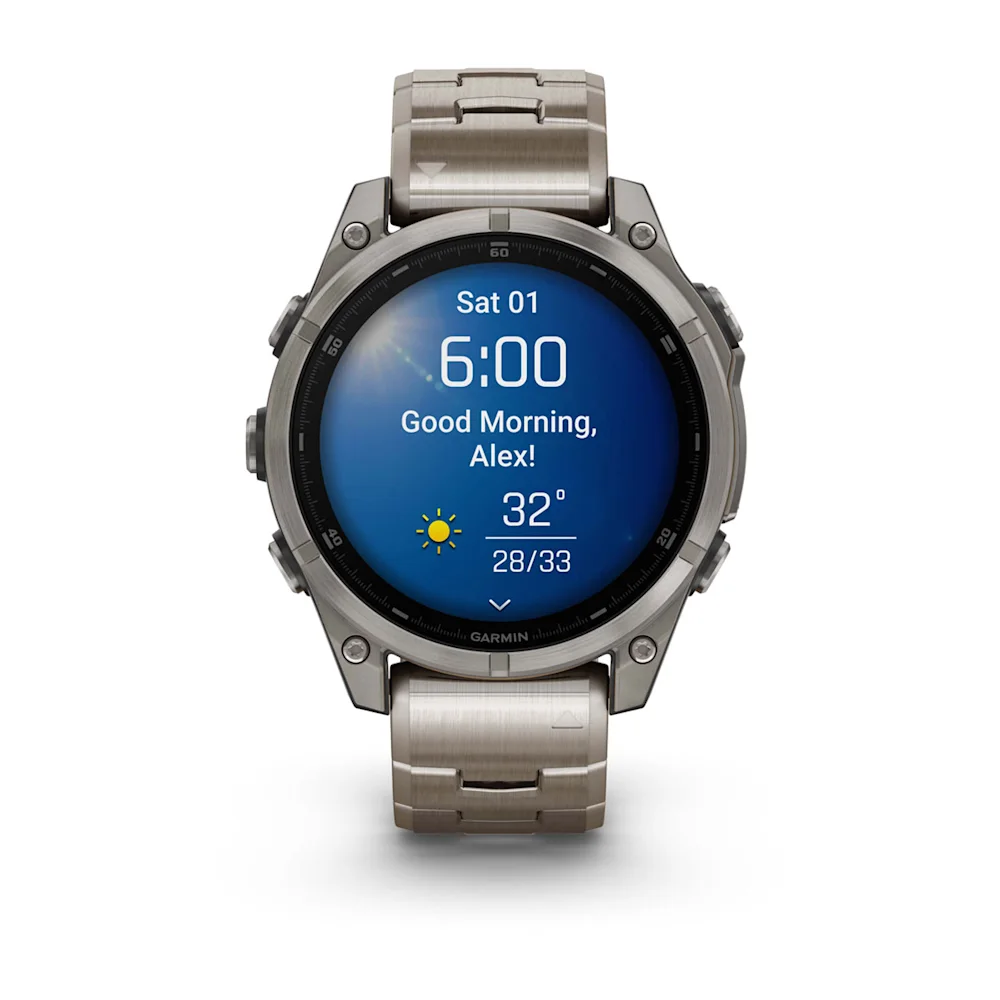 fenix 8 - 47 mm, AMOLED - Sapphire, Titanyum, Vented Titanyum Kayışlı resmi