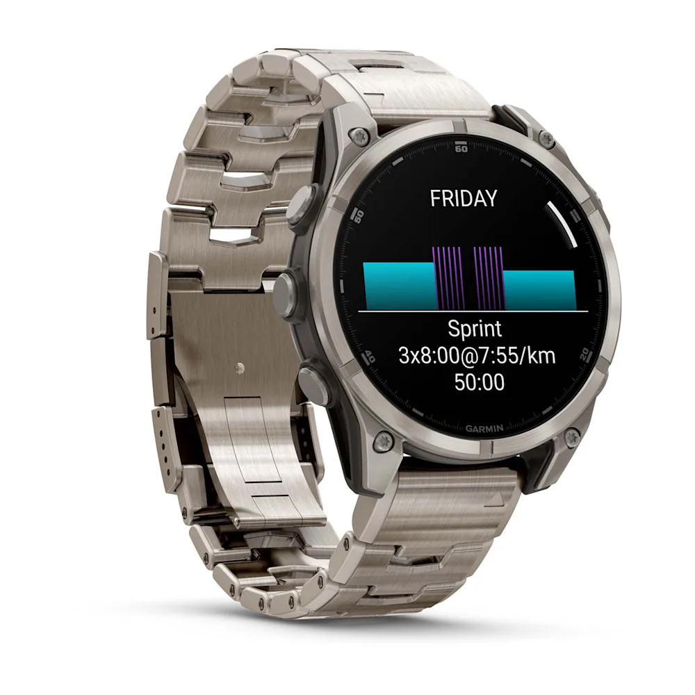 fenix 8 - 47 mm, AMOLED - Sapphire, Titanyum, Vented Titanyum Kayışlı resmi