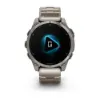 fenix 8 - 47 mm, AMOLED - Sapphire, Titanyum, Vented Titanyum Kayışlı resmi