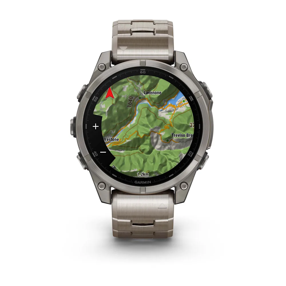 fenix 8 - 47 mm, AMOLED - Sapphire, Titanyum, Vented Titanyum Kayışlı resmi