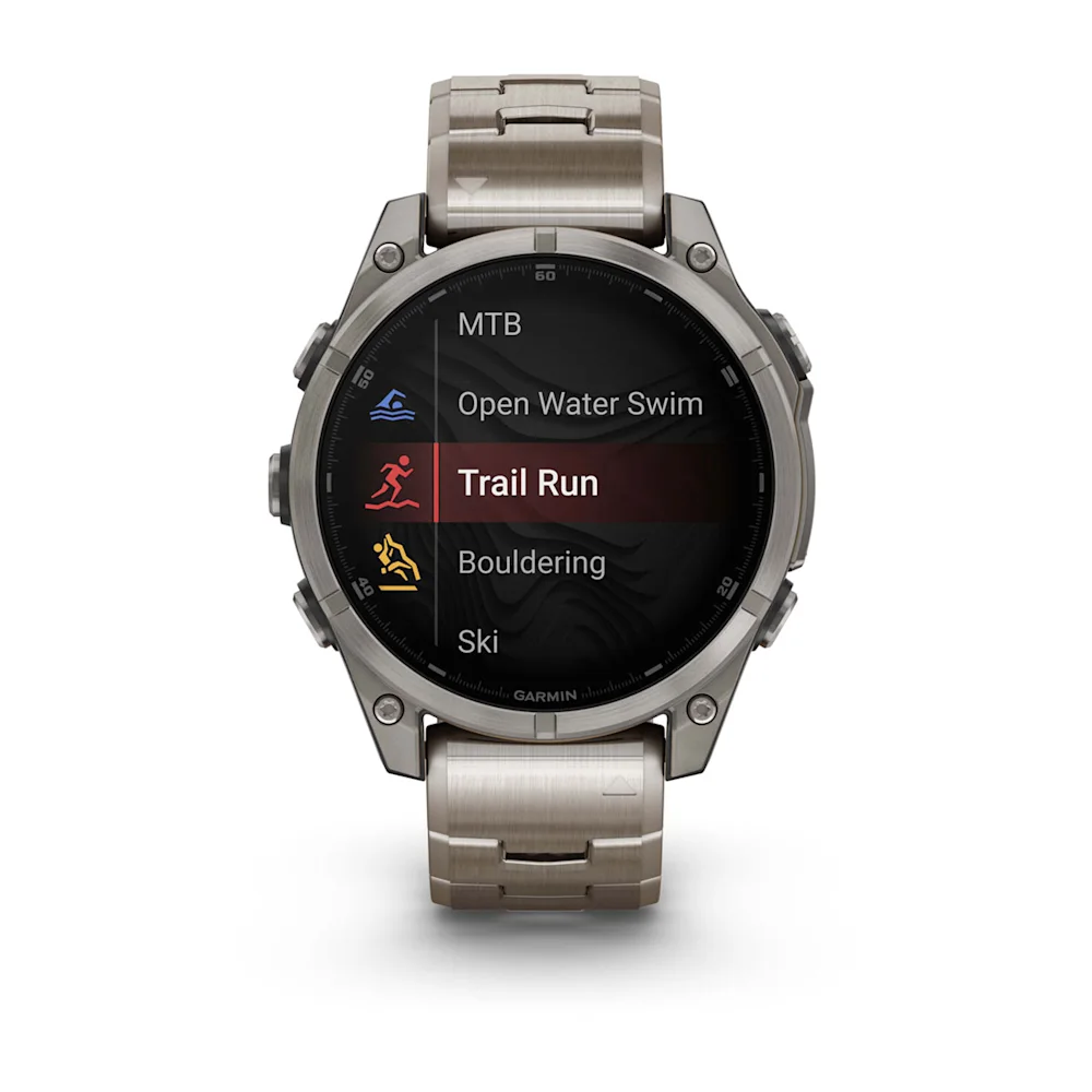 fenix 8 - 47 mm, AMOLED - Sapphire, Titanyum, Vented Titanyum Kayışlı resmi