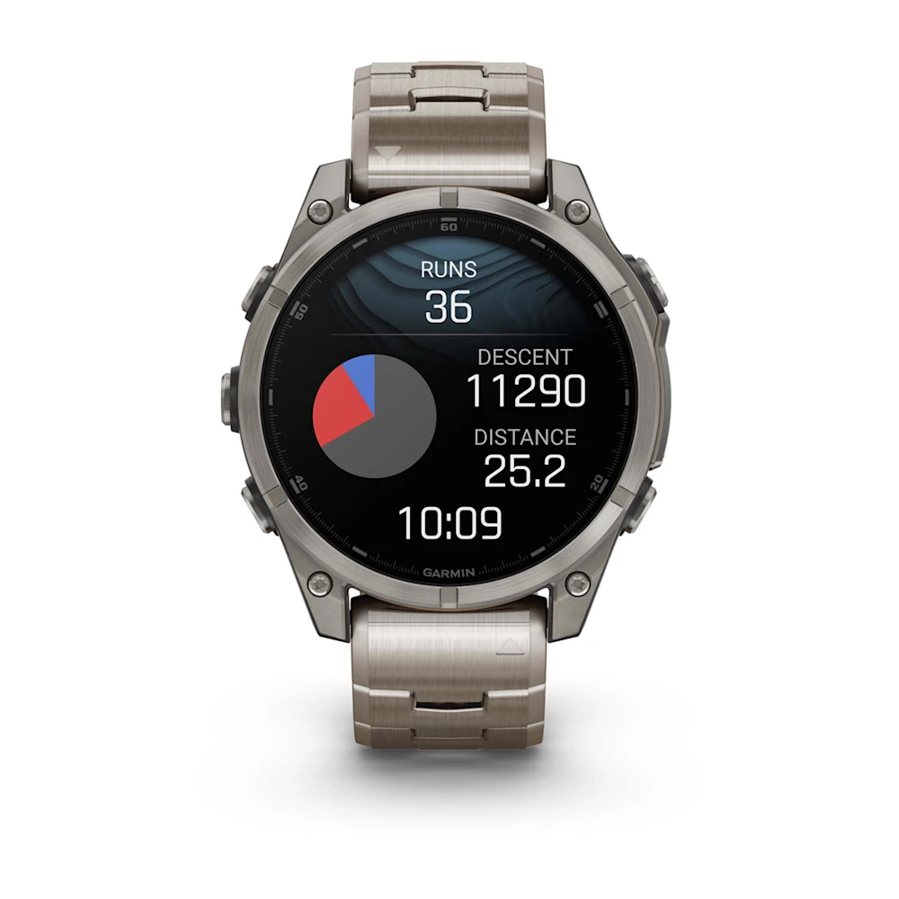 fenix 8 - 47 mm, AMOLED - Sapphire, Titanyum, Vented Titanyum Kayışlı resmi