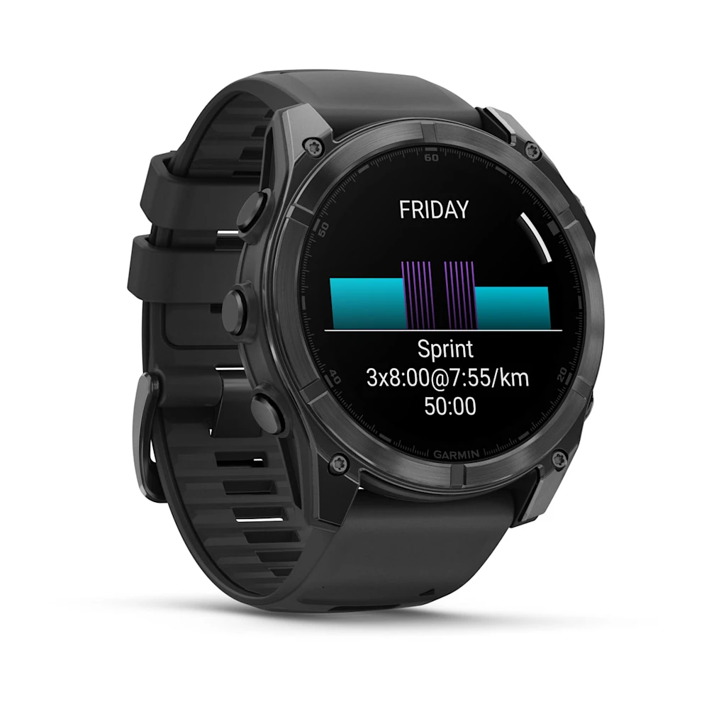 fenix 8 51mm AMOLED Slate Gri Siyah Silikon Kay l