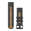 Quickfit 26 mm Yedek Kayış  -  Graphite/Turuncu resmi