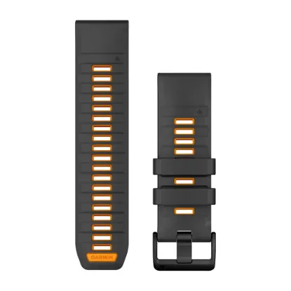 Quickfit 26 mm Yedek Kayış  -  Graphite/Turuncu resmi