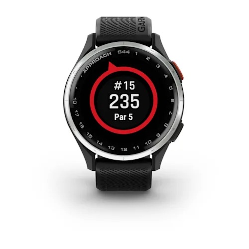 Garmin Türkiye | Approach S44 - Siyah Silikon Kayışlı Gümüş