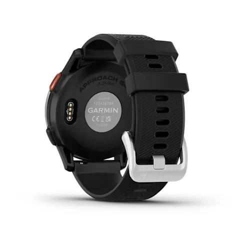 Garmin Türkiye | Approach S44 - Siyah Silikon Kayışlı Gümüş
