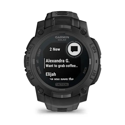 Instinct 3 – 45 mm, Solar, Tactical Edition - Siyah resmi