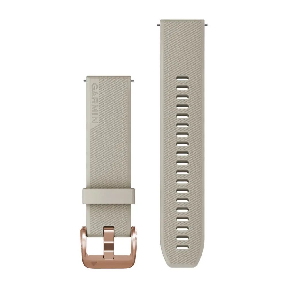 Quick Release 20 mm Yedek Kayış - Açık Kum, Pembe Altın resmi