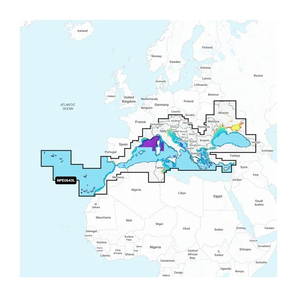 Tüm Türkiye Kıyıları - Deniz Haritaları - Navionics®+ | NAEU643L | microSD™/SD™ resmi